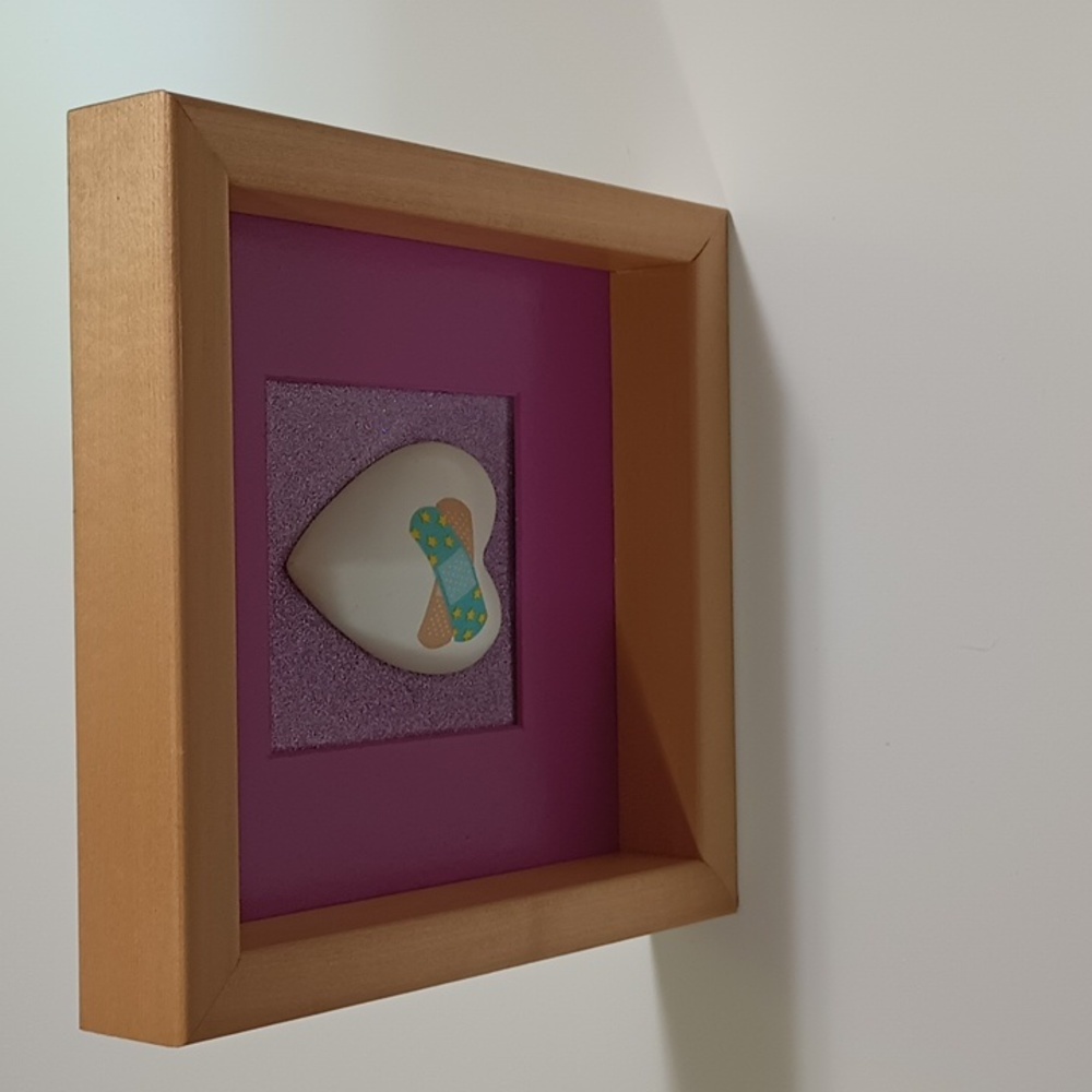 OOAK Handmade 'Healing Heart' PTSD Awareness Therapy Art - Picture 6 of 8